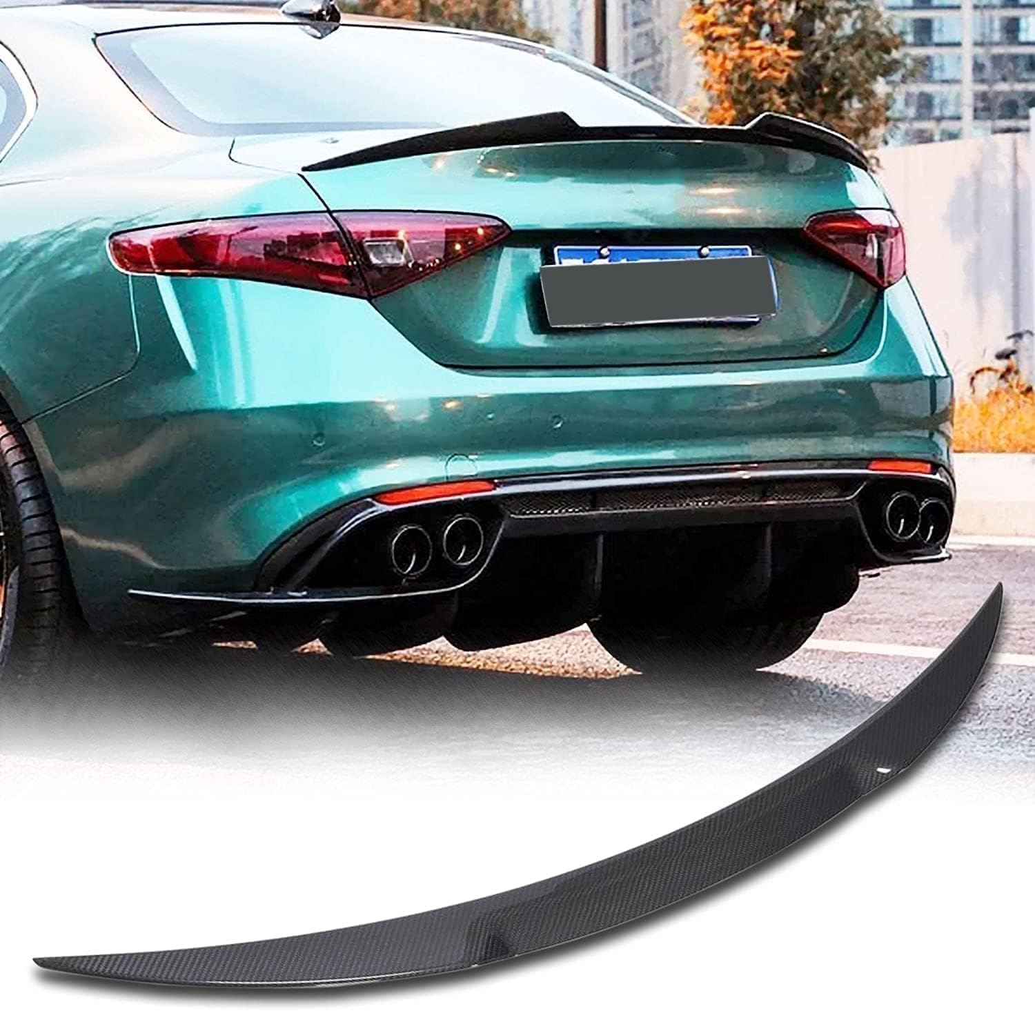 Aileron arrière lèvre décoration extérieure Alfa Romeo Giulia 2015-2022 berline