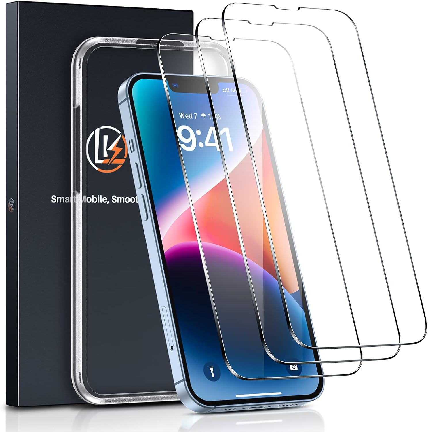 【3Pack】LK Screen Protector for iphone 14 6.1Inch, iphone 14 Tempered Glass Screen Protector