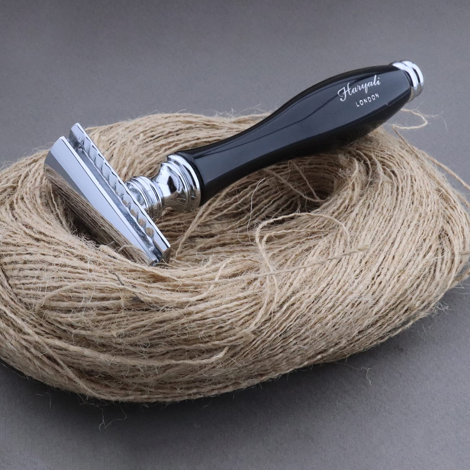 Set de afeitado clásico de 5 piezas con brocha de pelo de tejón, maquinilla de afeitar, soporte para maquinilla de afeitar, bol de acero inoxidable y jabón