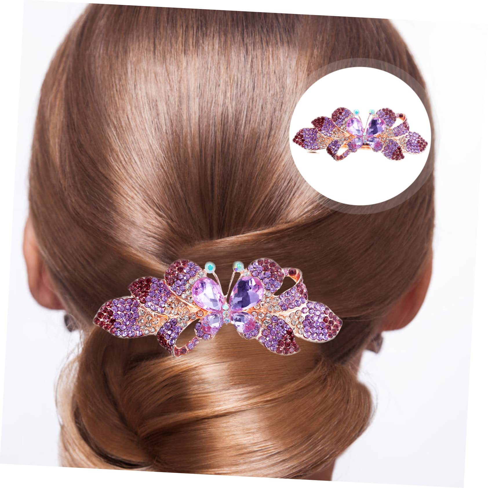 FOMIYES 5 Stück Haarspangen Aus Metall Mit Strasssteinen Stilvolle Haarspange Für Frauen Dickes Haar Haarschmuck Für Brautjungfern