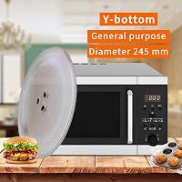 DAJAVE 24,5 cm-es mikrohullámú sütő forgótányér üveg 3 gombbal 6