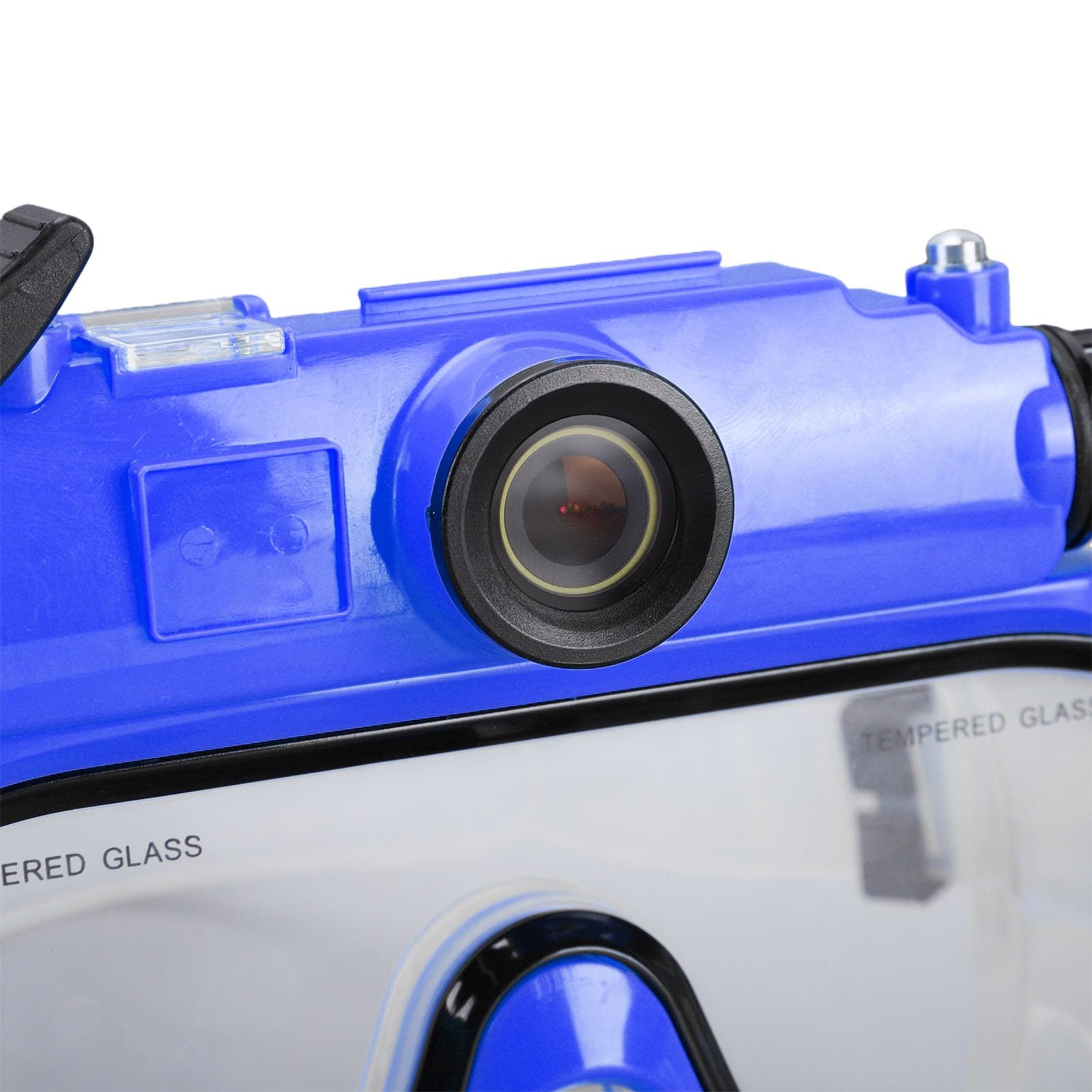 Occhialini da Sub con Fotocamera 2K, Occhialini da Sub 15M | Obiettivo Grandangolare da 100° Impermeabile, Stabilizzazione Elettronica Dell'immagine, Connessione App per Snorkeling Apnea