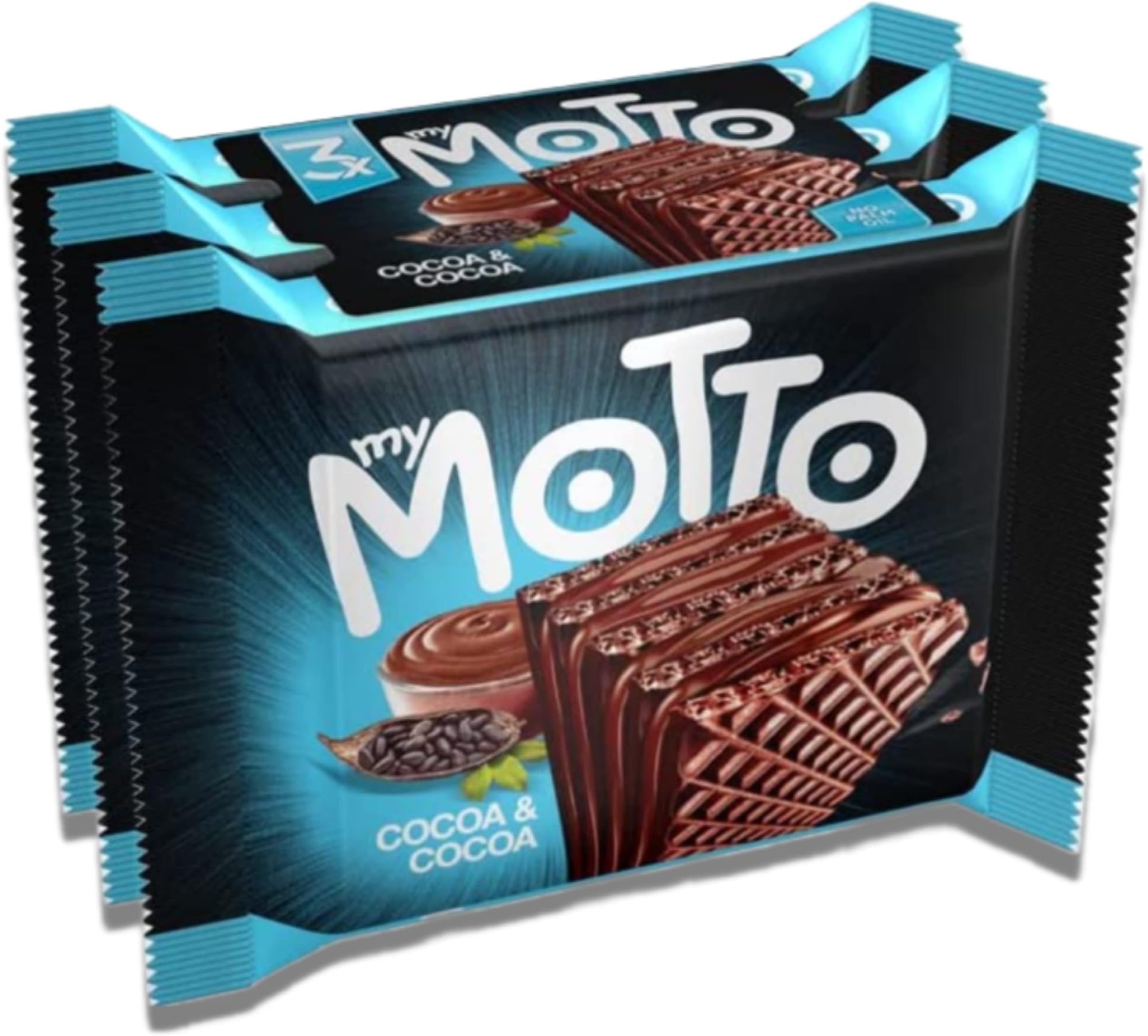 My Motto Chocolate Wafers, 20 Individual Wrapped Wafers, 34g each,chocolate wafers Bulk Box, Wafer Biscuits, Cream Wafers,Cocoa & Cocoa
