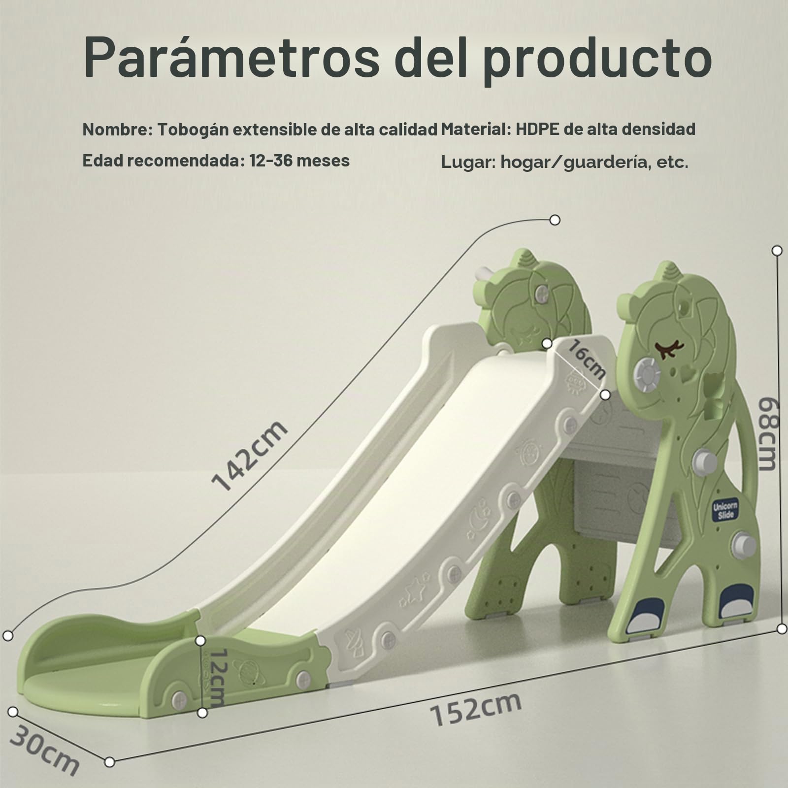 Zkiprm Tobogán Alargado Plegable 142CM, Toboganes Infantiles Exterior con Peldaños Totalmente Cerrados, Canasta de Baloncesto, Juguetes, Toboganes Infantiles para Interior y Exterior De 1 a 3 años