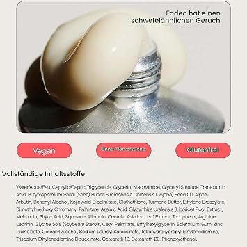 Faded Brightening and Cleansing Serum Brightening and Cleansing Serum for Dark Spots and Discolourations Reduces Discolouration Post-Blemish Marks Scars and Stains