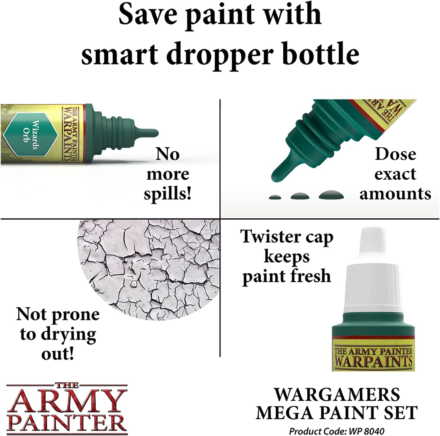 The Army Painter Paint Set - Miniature Painting Kit with 100 Rustproof Mixing Balls & 60 Nontoxic Acrylic Paints for Wargamers Hobby Model Paints for Plastic Models - Mini Figure Painting Kit
