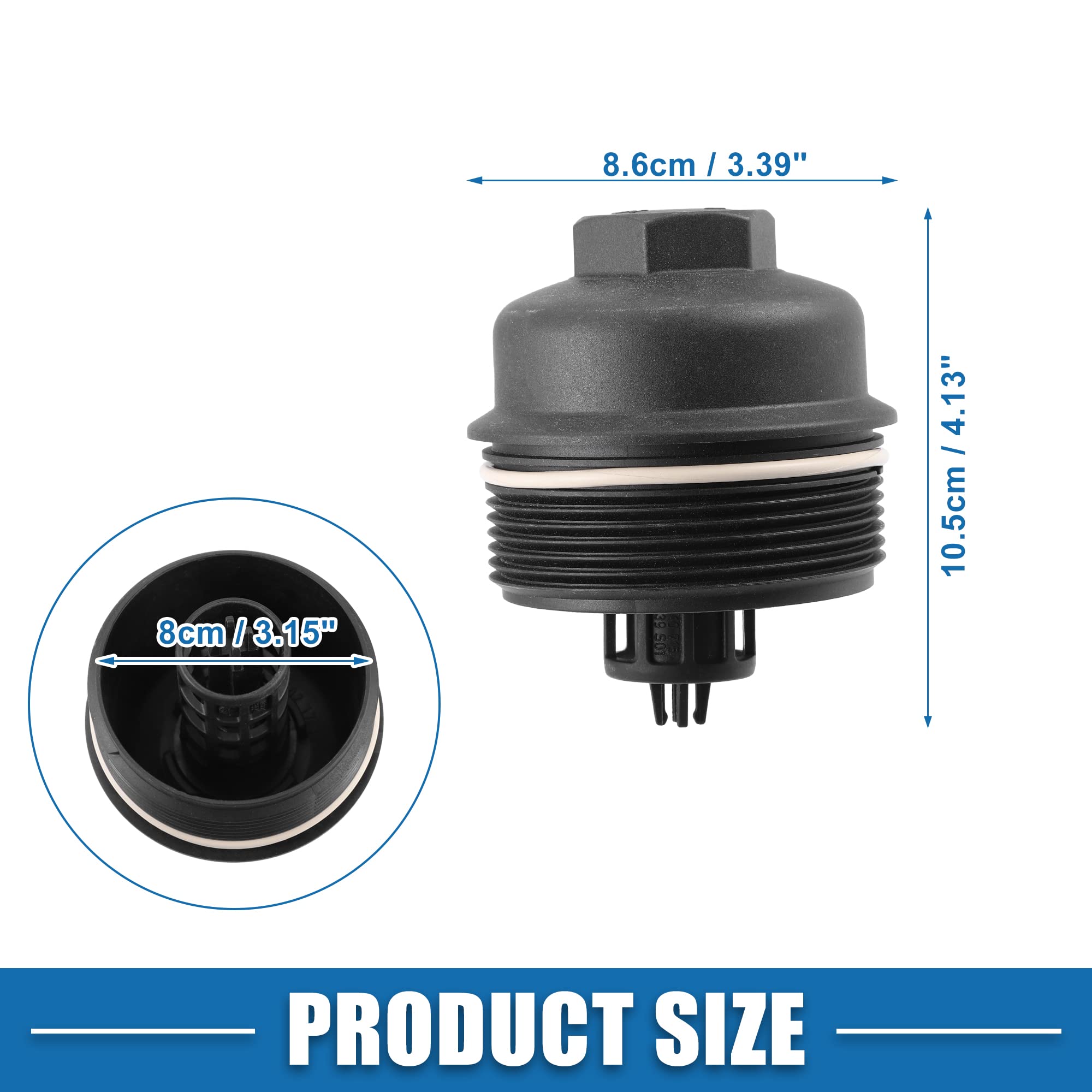 QUARKZMAN Engine Oil Filter Housing Cover Cap 11427625483 for BMW 