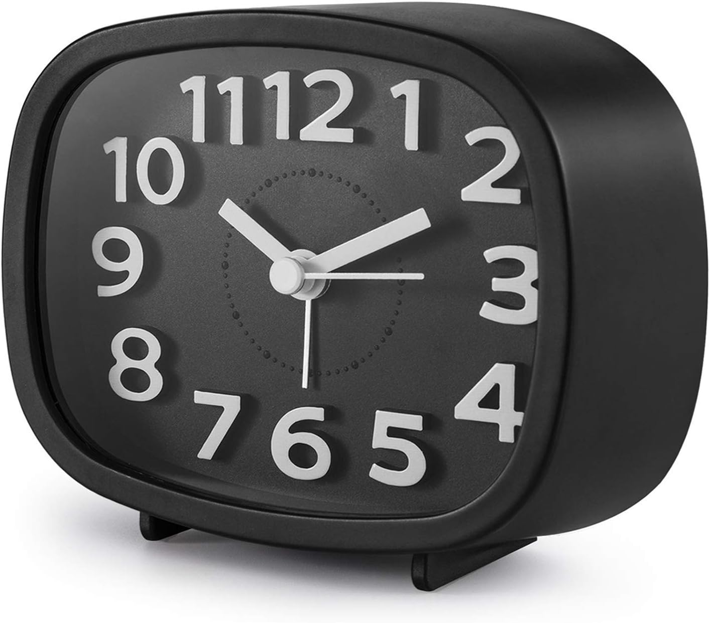 Bedside Non Ticking Alarm Clock, Battery Powered Bedside Clock Silent