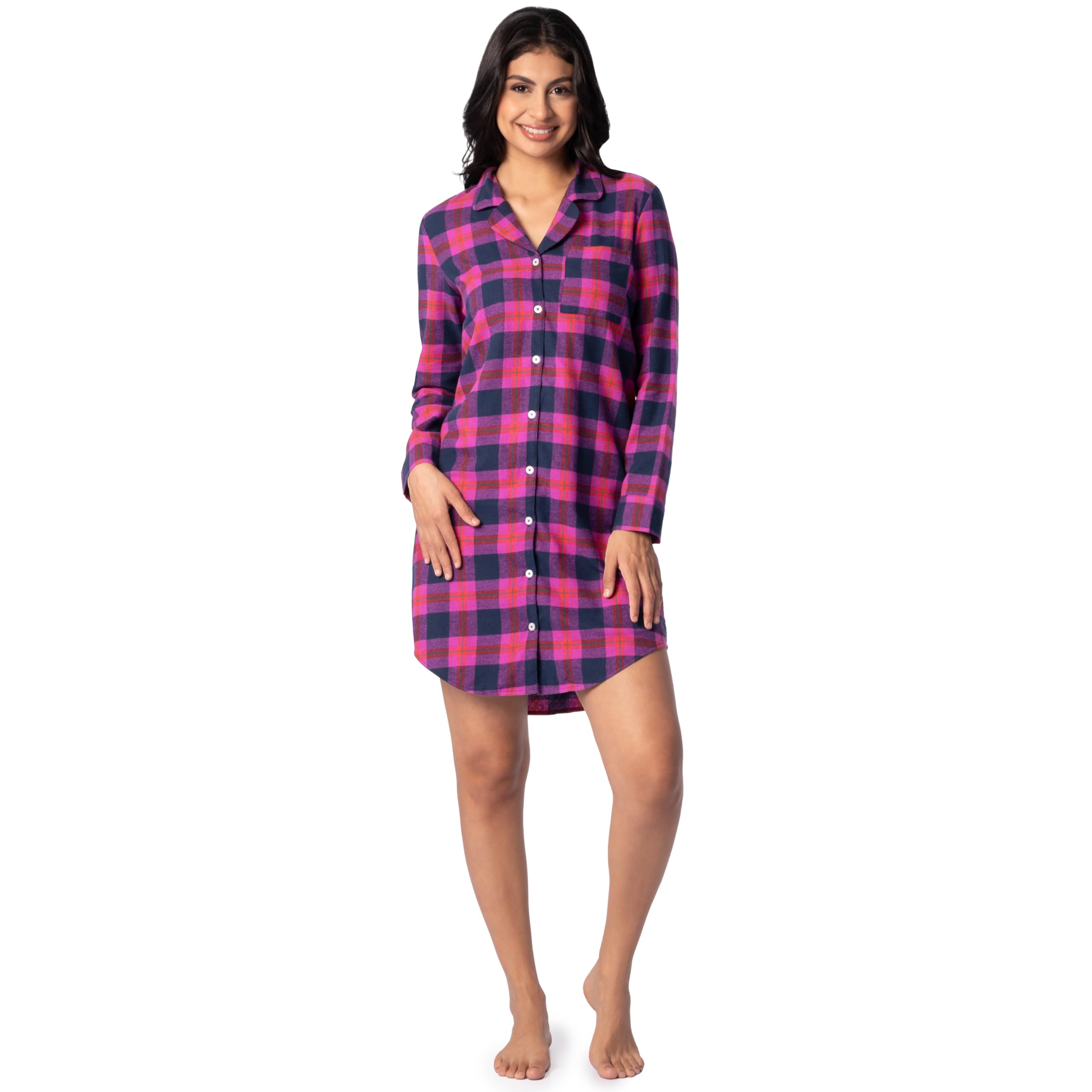 fruit of the loom Women's Flannel Sleep Shirt-picture-6