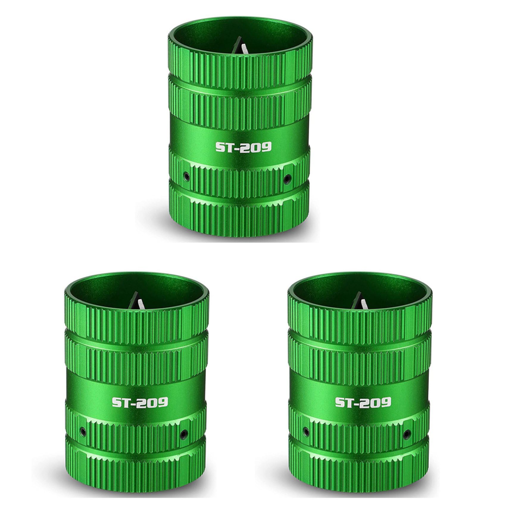 Ctrlzs Green 3X Pipe Reamer Tool [Plumbers Efficient Helper] Deburring Tool For Copper Pvc Pipe Cleaner, Tubing And Pipe Reamer