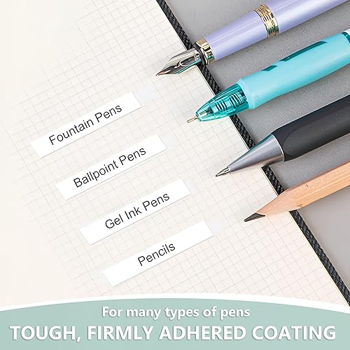 Miniatura 4 de CINBOS Cinta de corrección retráctil recargable, cinta blanca con 4 recambios adicionales, lindo blanco hacia fuera para suministros de oficina, 5