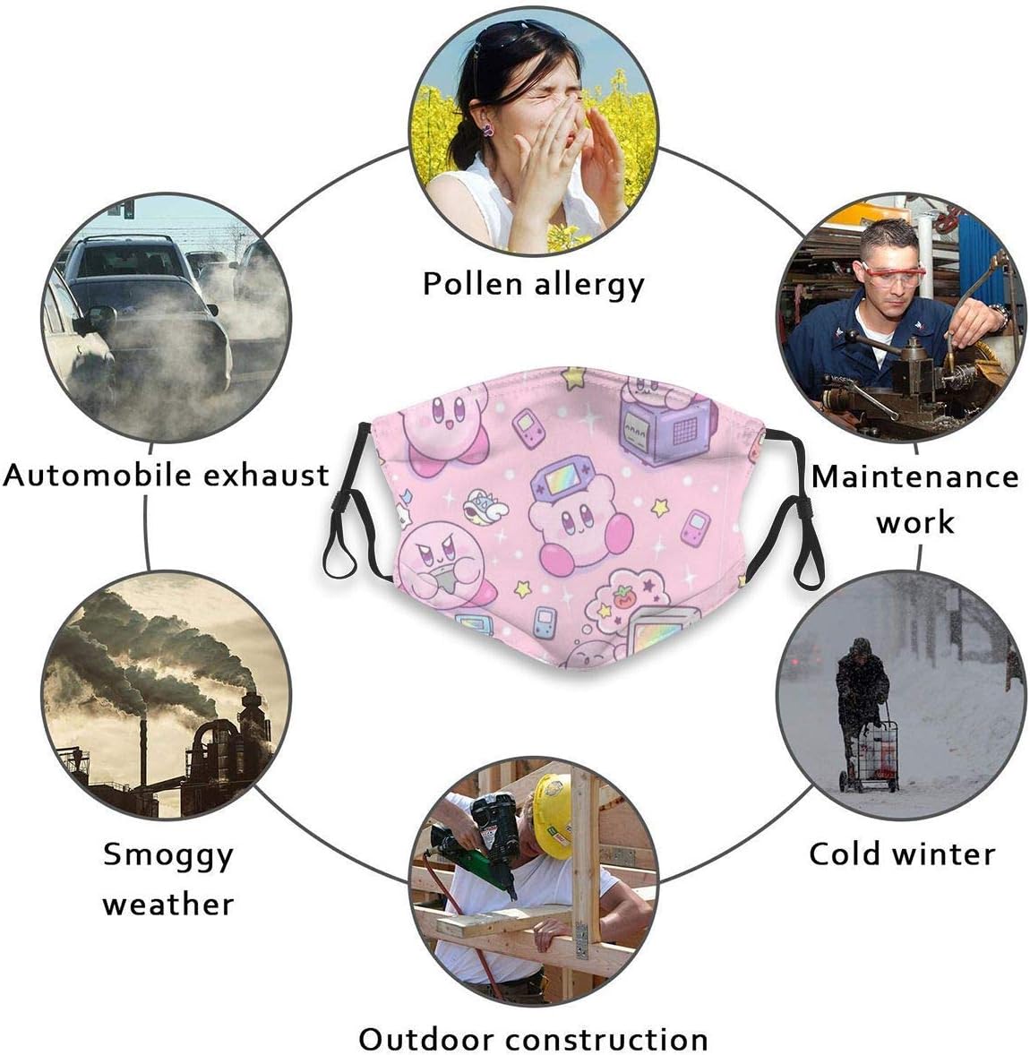 Mask DustProof Reusable Adjustable Sport Outdoor Mouth Cover Mask