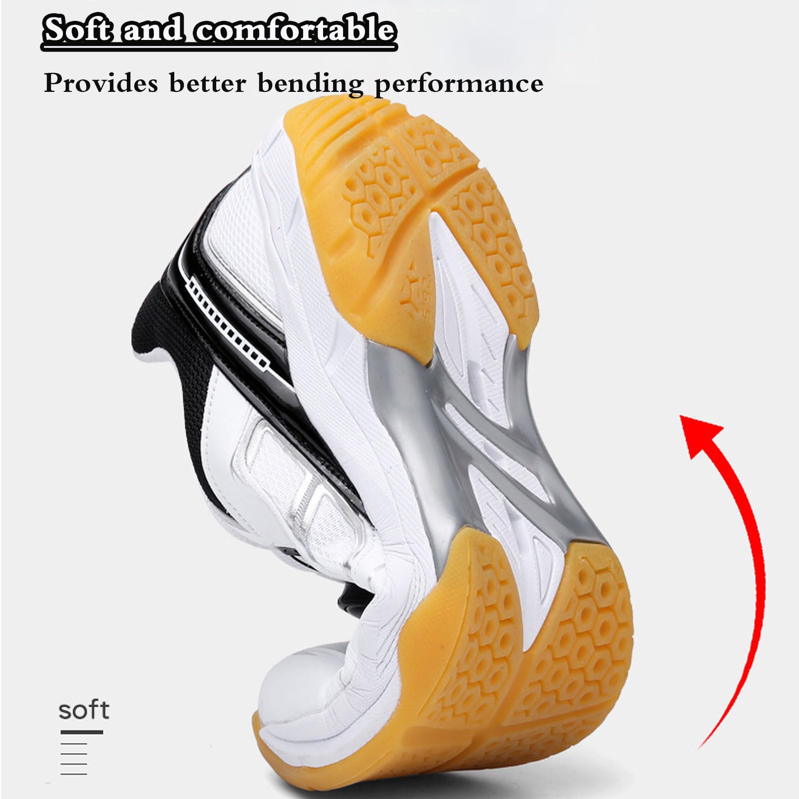 Zapatillas de bádminton para Hombre Exteriores,Zapatillas de bádminton Tipo de Clima,Antideslizante,Transpirable,Cómodo,para Tipo de Superficies,Voleibol,Mantenerse en Forma
