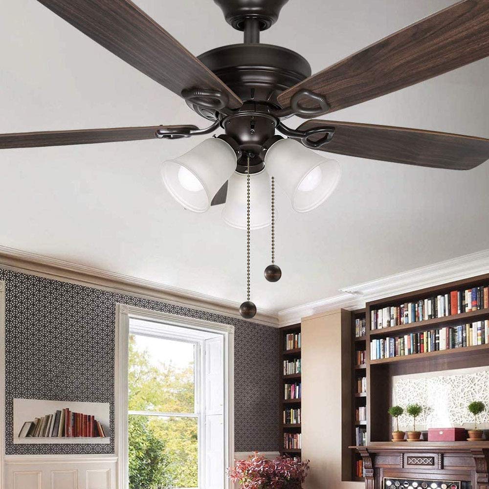 Ceiling Fan Pull Chains - Walnut Wooden Ball Set -2 Ceiling Fan Pull Chains - Walnut Wooden Ball Set -2