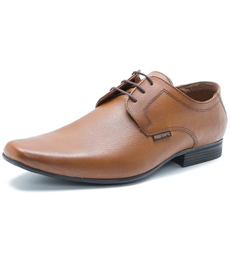Red Tape Men's Tan Leather Formal Shoes 