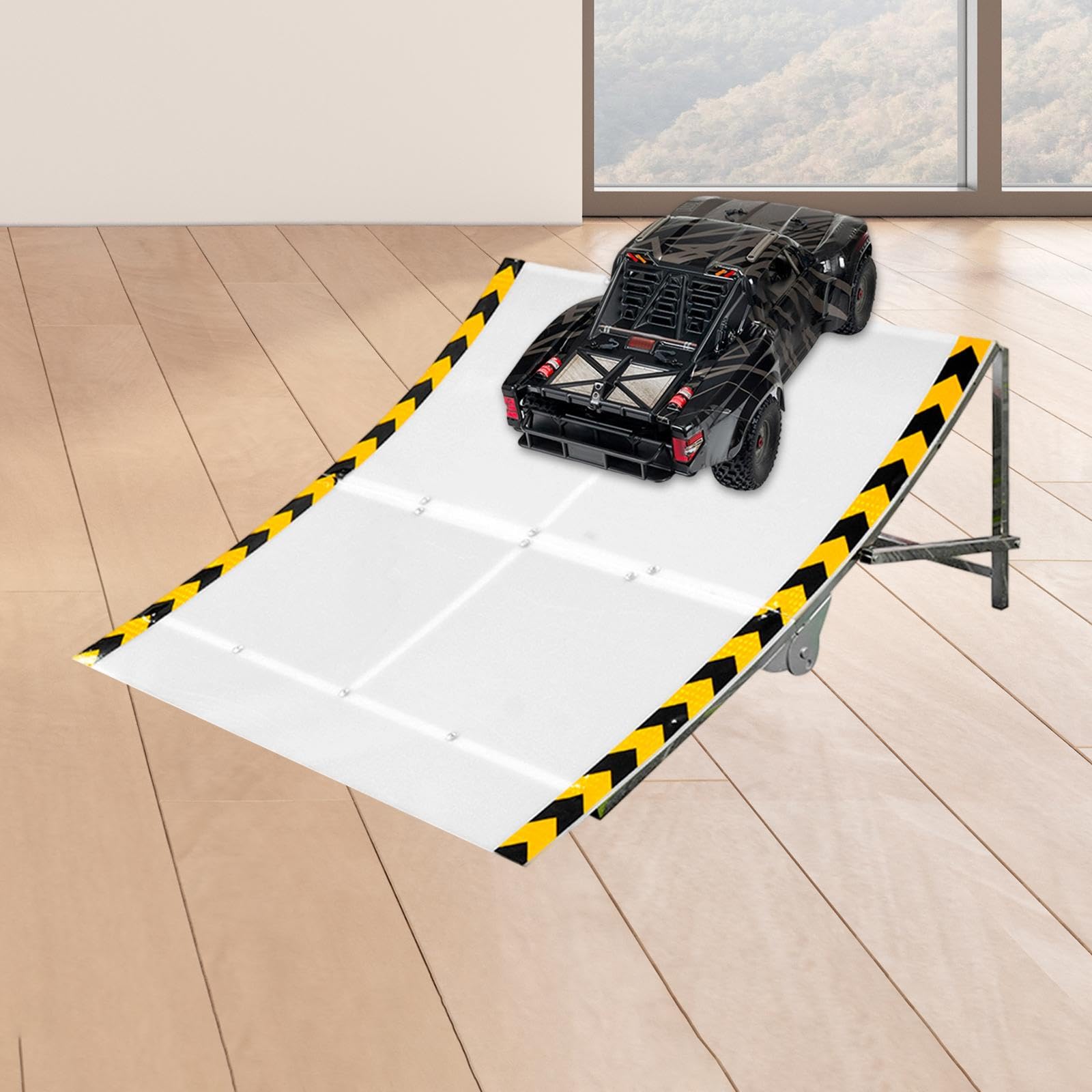 Rampa Plegable Y Estable con Pendiente Curva para Coches RC a Escala 1/8 Y 1/5.
