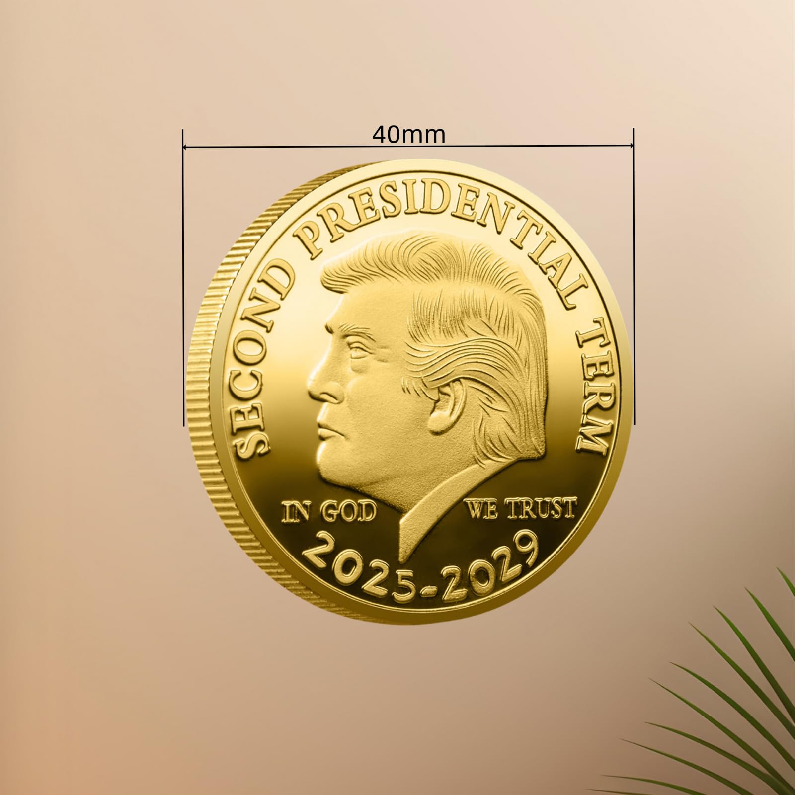 Amazon.com: 唐納德·特朗普第45 屆47 屆總統鍍金挑戰硬幣– 2025 年紀念收藏,附彩色印章和自由鷹– 川普2024  年送給支持者的禮物(B) : 藝術古董收藏