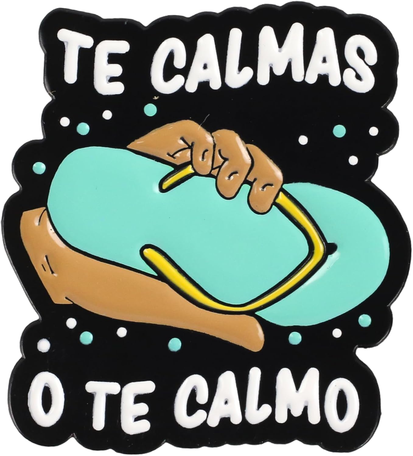 Latina Mom Quote Enamel Pins, Te Calmas O Te Calmo Brooch Pin, Funny Gift For Latina Mom Sarcastic Spanish Mama, Te Calmo Brooches, Hispanic Meme Decorative Pin Jewelry Accessories