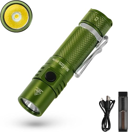 Sofirn SP10 Pro - Linterna pequeña, mini AA con LH351D LED 90CRI, máximo 900 lúmenes, Anduril 2 UI, luz EDC para camping, senderismo, emergencia