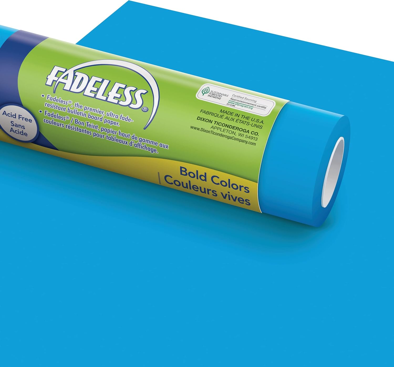 Fadeless Bulletin Board Paper, Fade-Resistant Paper for Classroom Decor, 48” x 25’, Positively Purple, Glossy Finish, 1 Roll