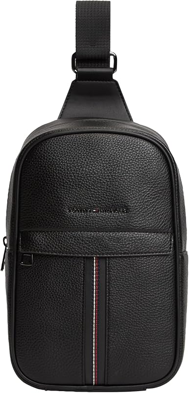 Bolso bandolera Central Sling pack para hombre, NEGRO, talla única