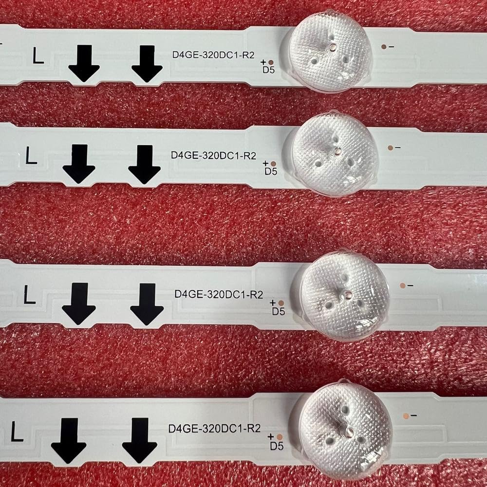 Bande LED for téléviseur UE32J5502AK UE32J5100 UE32J5500 UE32H5000 UE32H5500 UE32H6200 D4GE-320DC1-R1 R2 BN96-30442A 30443A(4pcs for 1 TV)