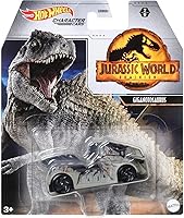 Vista 2 de Hot Wheels Jurassic World - Juego de 4 vehículos fundidos a presión de GRM80-956A