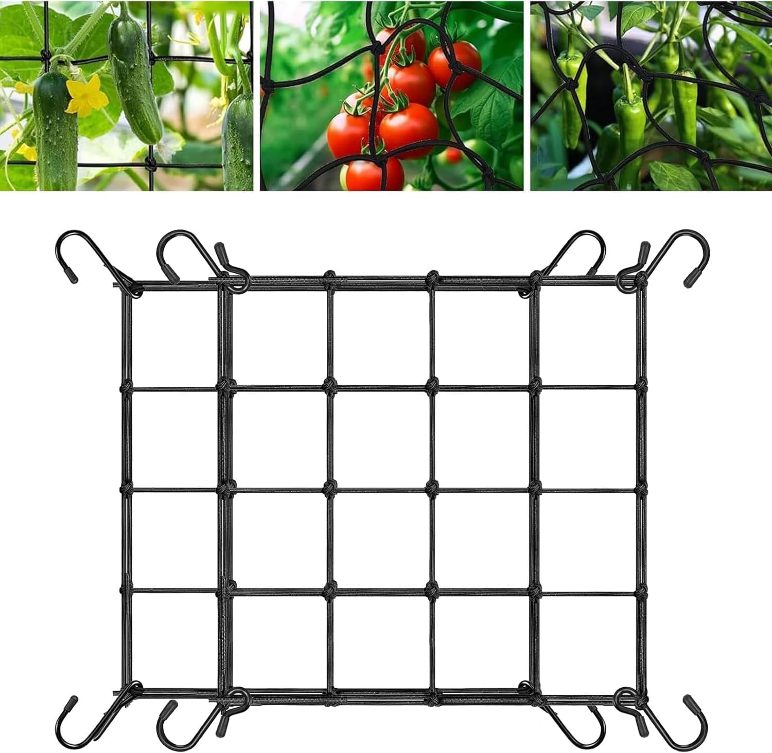YouXiaor 2 x Plant Net, Scrog Net, 50 x 50 cm, Grow Tent Net, Plant Net, Growing Net, Support Net, Vegetable Protection Net, Grow Tent, Protective for Vegetables, Fruit and Flower Plants