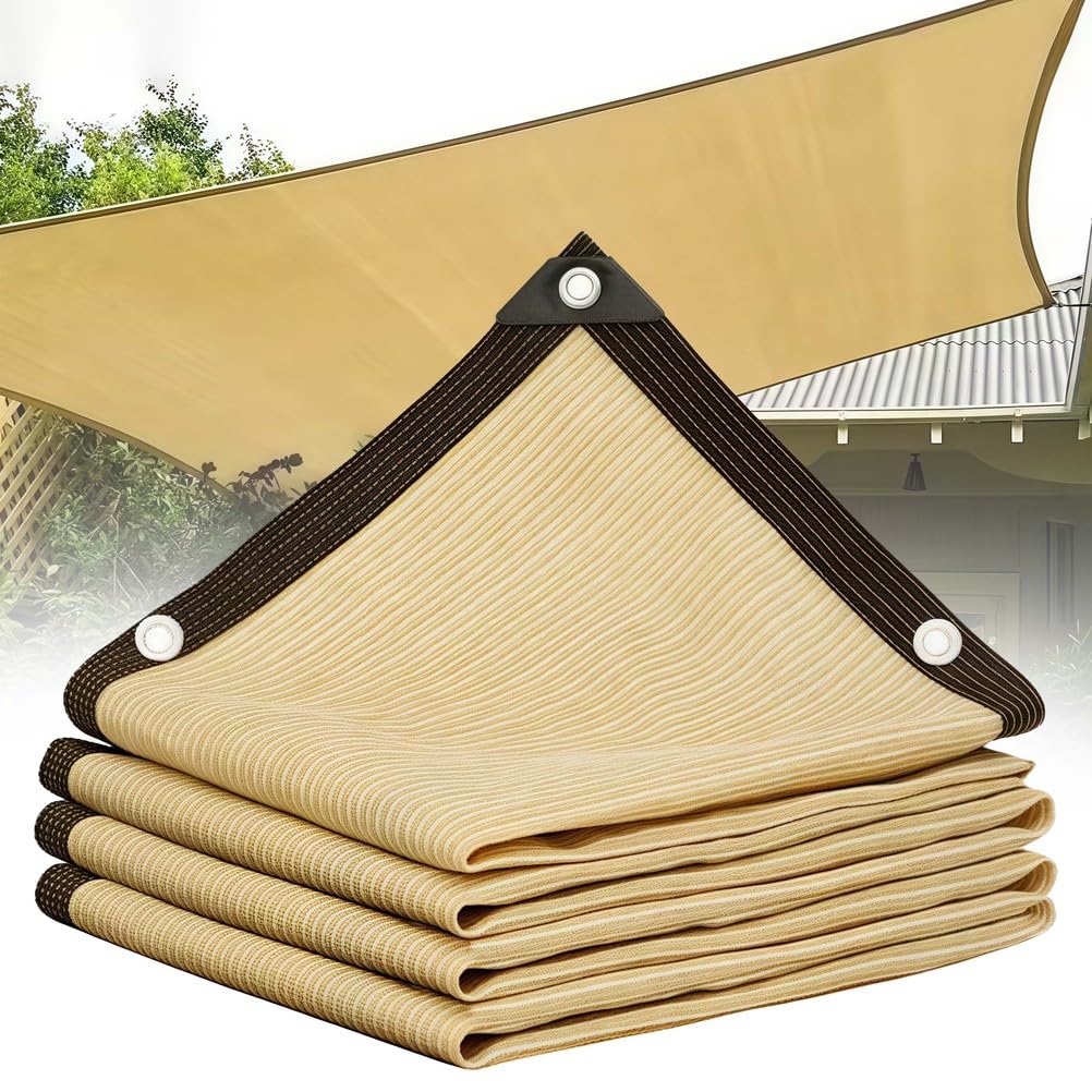Voile de jardin anti-UV avec œillets coupe-vent pour serre et plantes