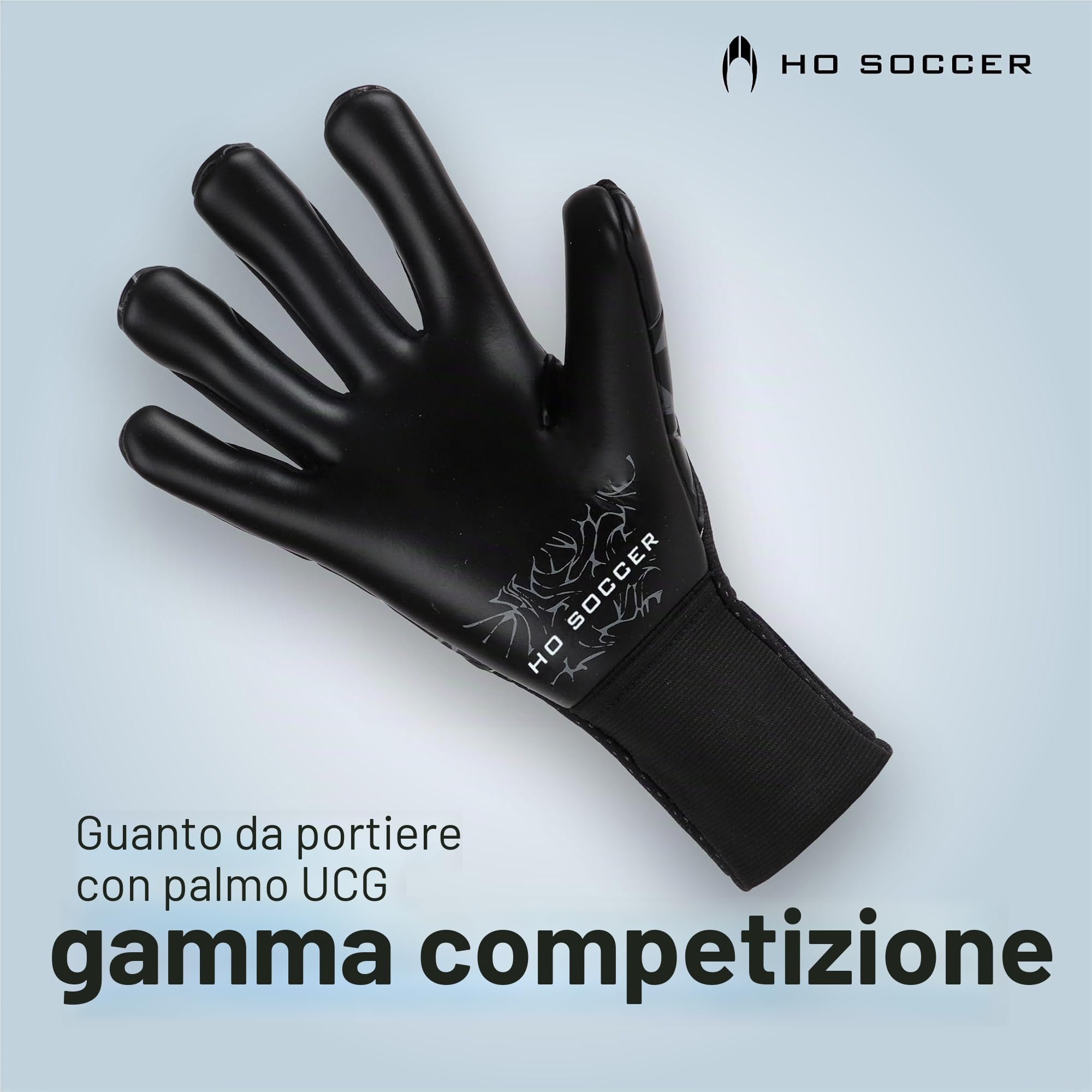 HO Soccer ESKUALO - Guanti da portiere, unisex, per adulti, colore: nero 10