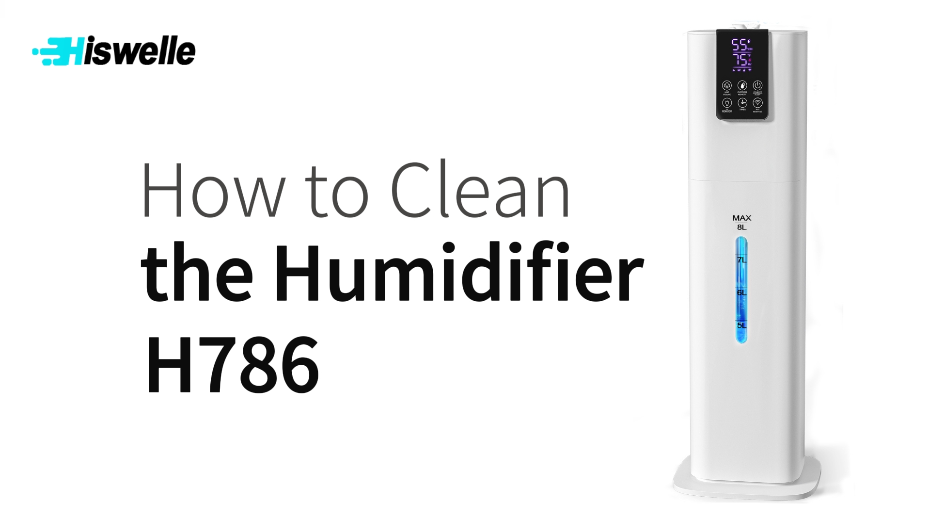 Amazon.com: Hiswelle 8L Smart Humidifier for Large Room Bedroom