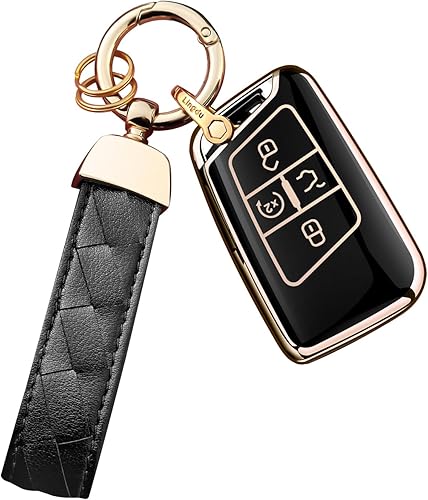 Miniatura 8 de Llavero con funda para llavero Volkswagen compatible con Volkswagen Atlas 2018-2022, Blanco marfil., 5 Botones