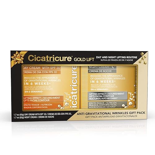 Cicatricure Paquete de crema antigravitacional Gold Lift para el día y la noche