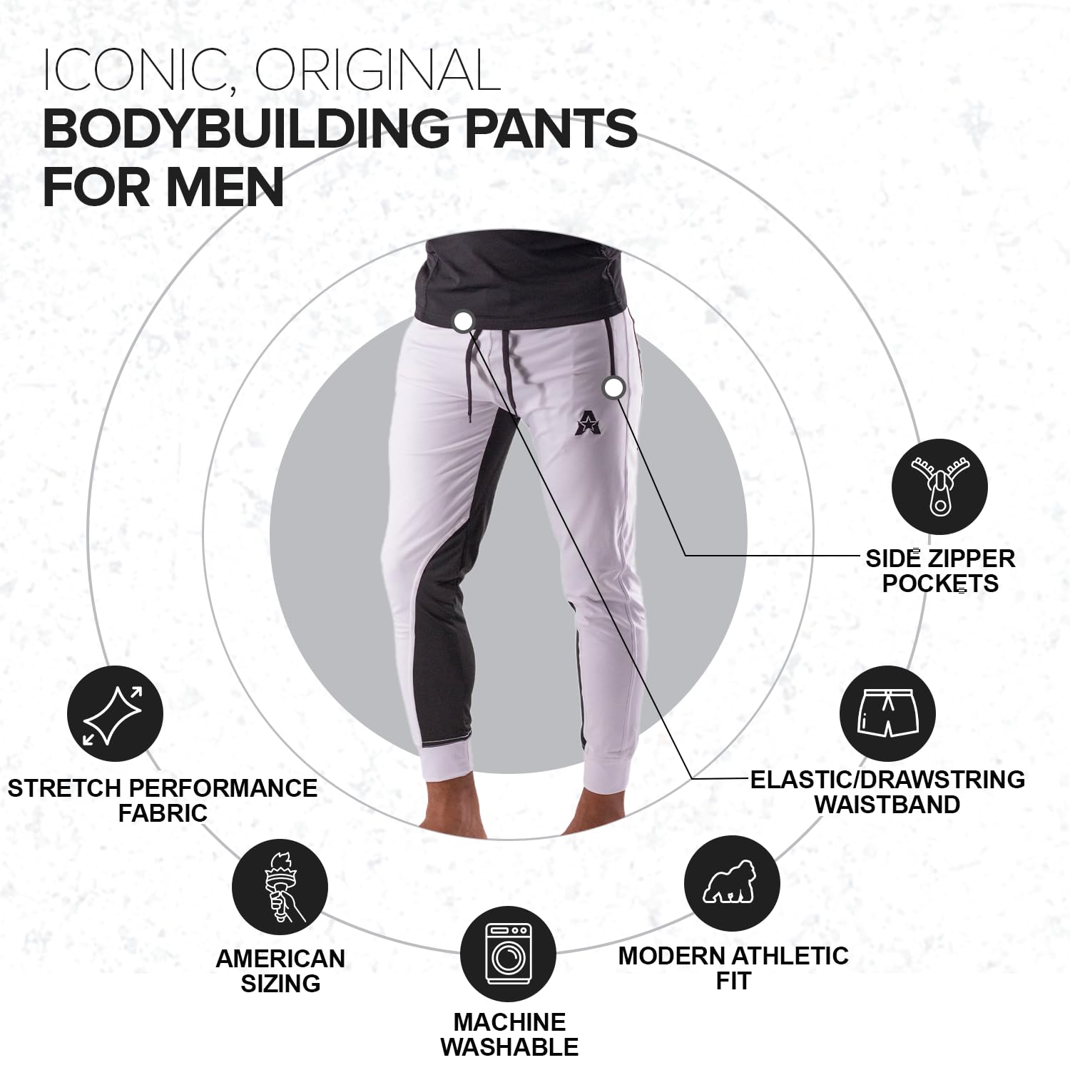 Anthem Athletics Męskie joggery spodnie treningowe - Dominance Hyperflex Solstice