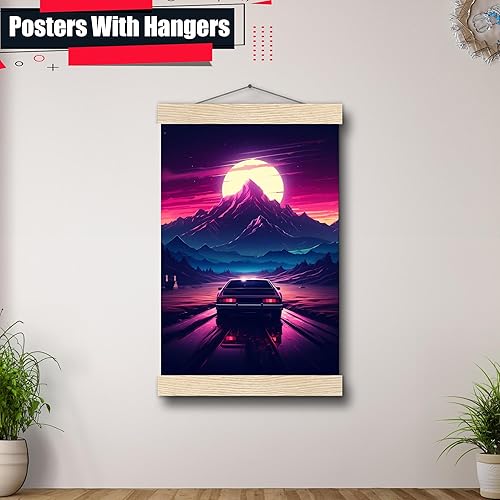 Miniatura 5 de Unique Synthwave Style Retro Art, 80s style art, framed poster print, guest room art, cool living room art, Framed Art Decor, Wall Art