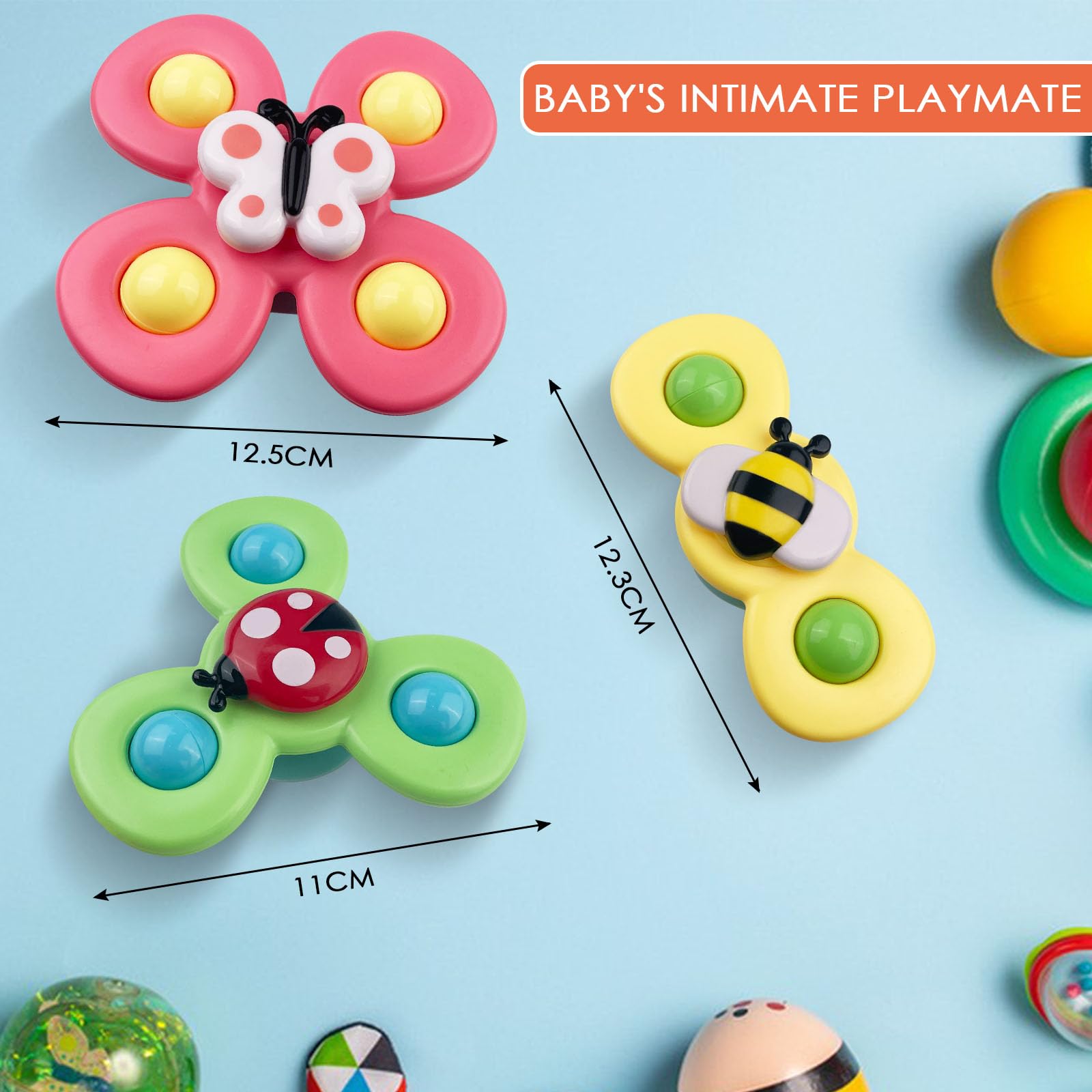 Ventose Giocattolo per bambini Pezzi in silicone Giochi Costruisci blocco Ventosa Giocattolo da bagno Sensoriale Fidget Ventosa Giocattolo per bambini da 2 a 4 anni  26