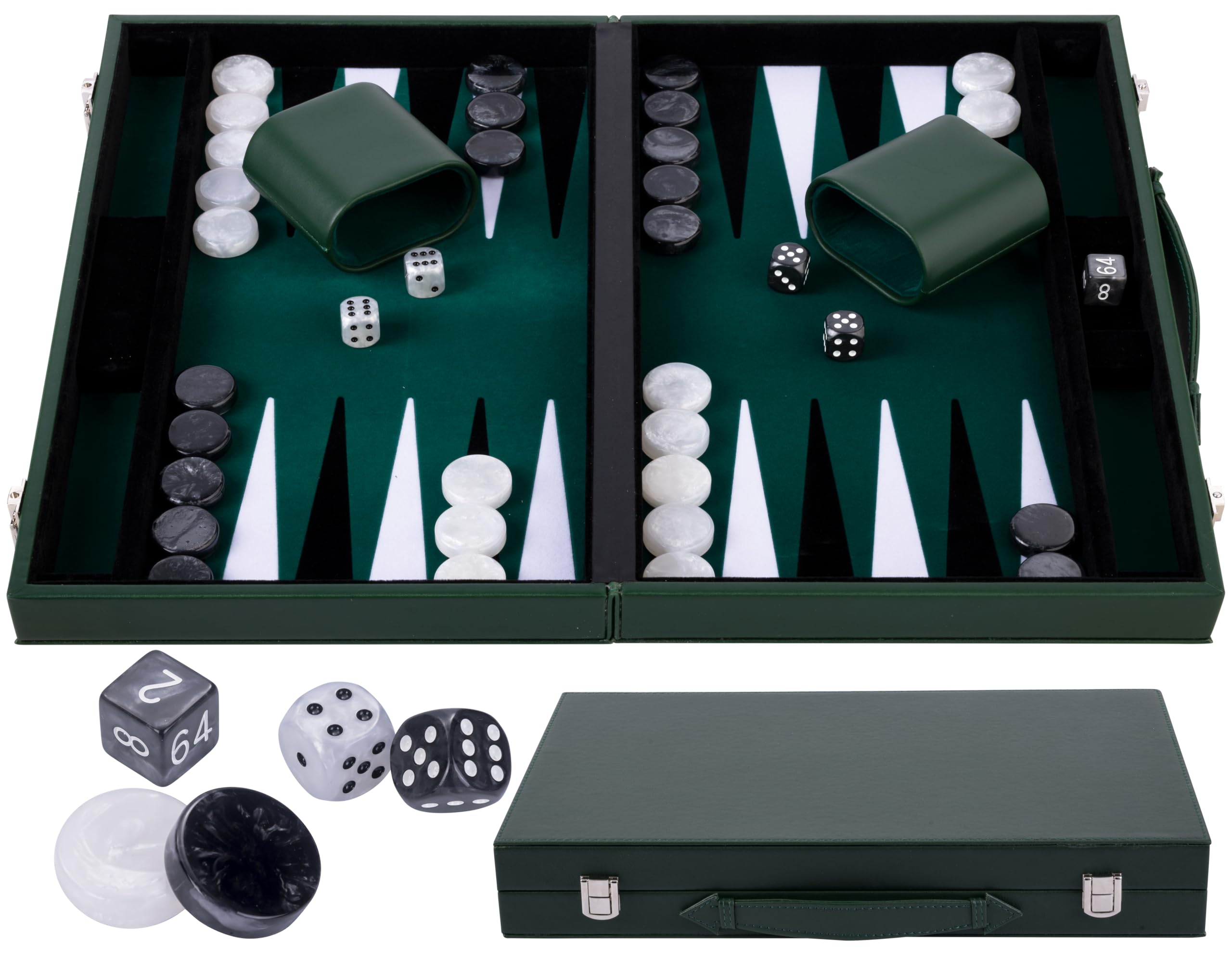 backgammon luxe 15 pouces mallette