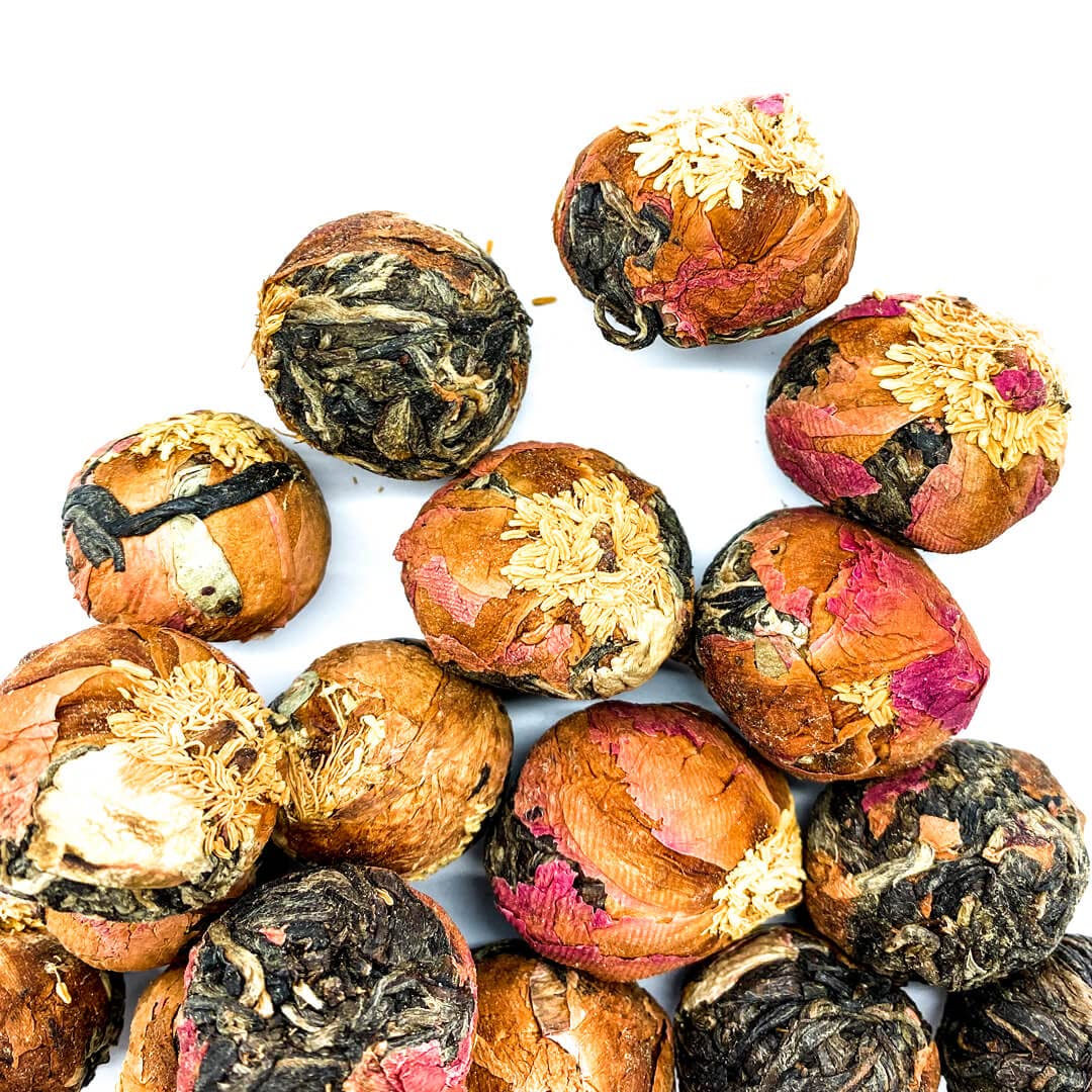 Tealand Organic Aromatic Dark Sheng Puer Peony Strong Malty Loose Leaf Refreshing Loose Leaf Tea Production Arbor Tree Leaves Blend Well Matured Cake Authentic Premium 100g