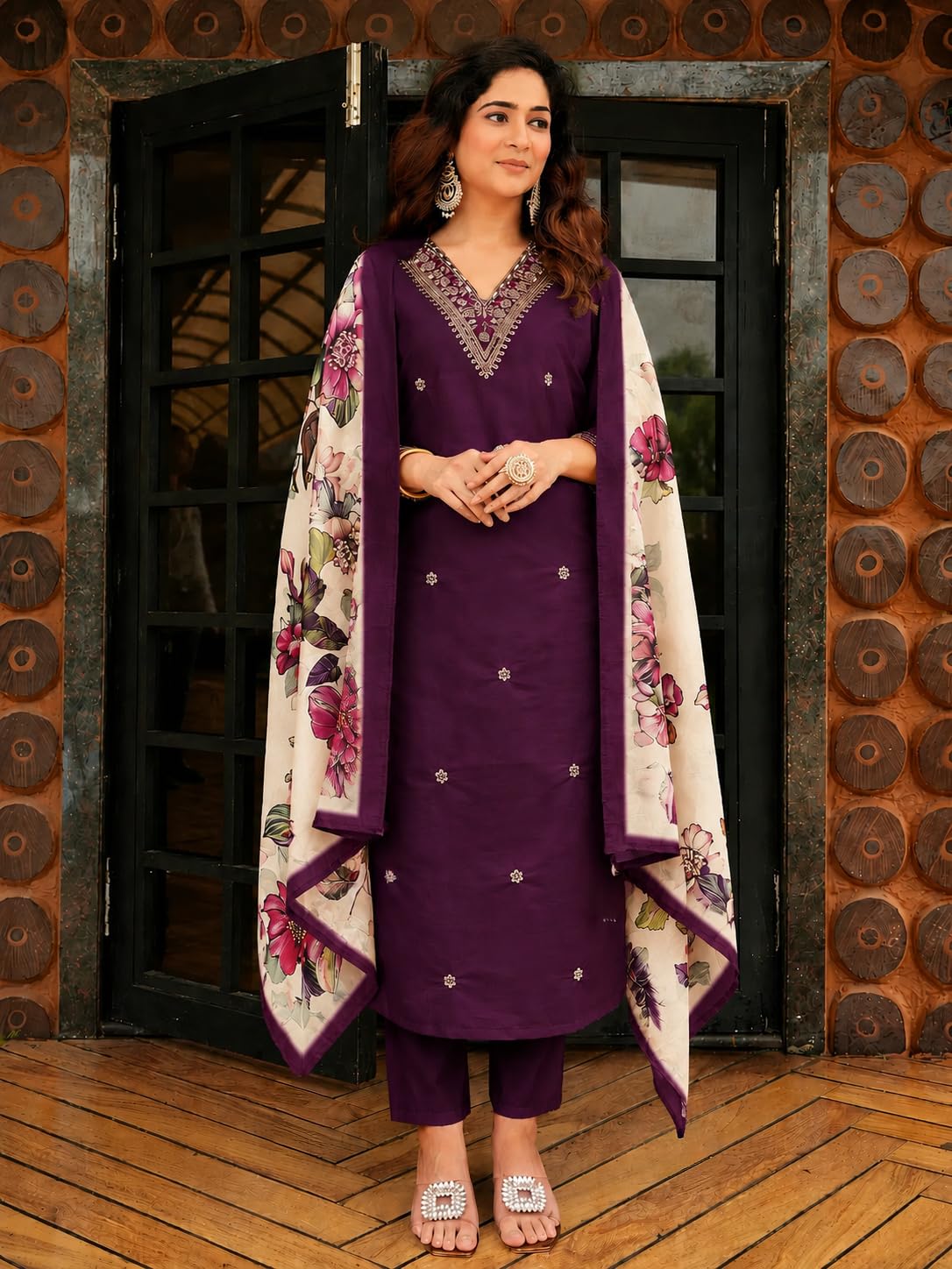 Rutsh Fashion Women's Embroidered Straight Kurti Set with Dupatta |MERRA 1-picture-10