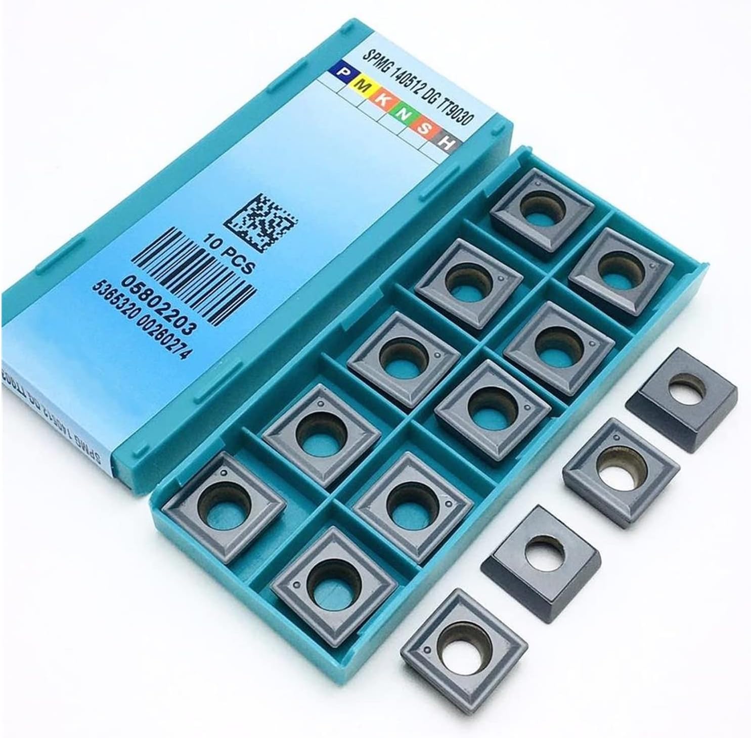Surface Milling Cutter SPMG140512 DG TT9030 U Drilling And Milling Cutter Carbide Insert Turning Tool SPMG 140512 (Angle : SPMG140512-DG TT9030, Shank Diameter : 20PCS(2box))