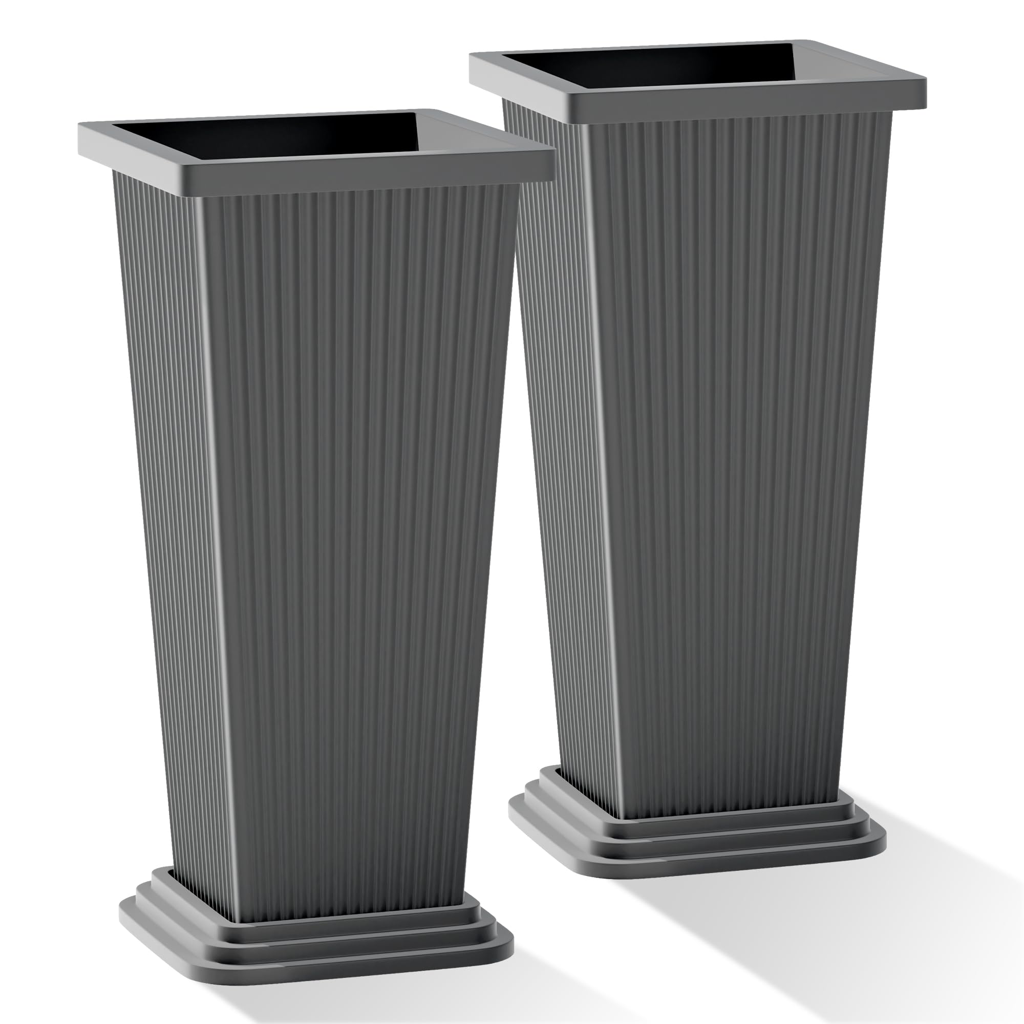 PolarcoForgeco 24 Inch Gray Ribbed Pair