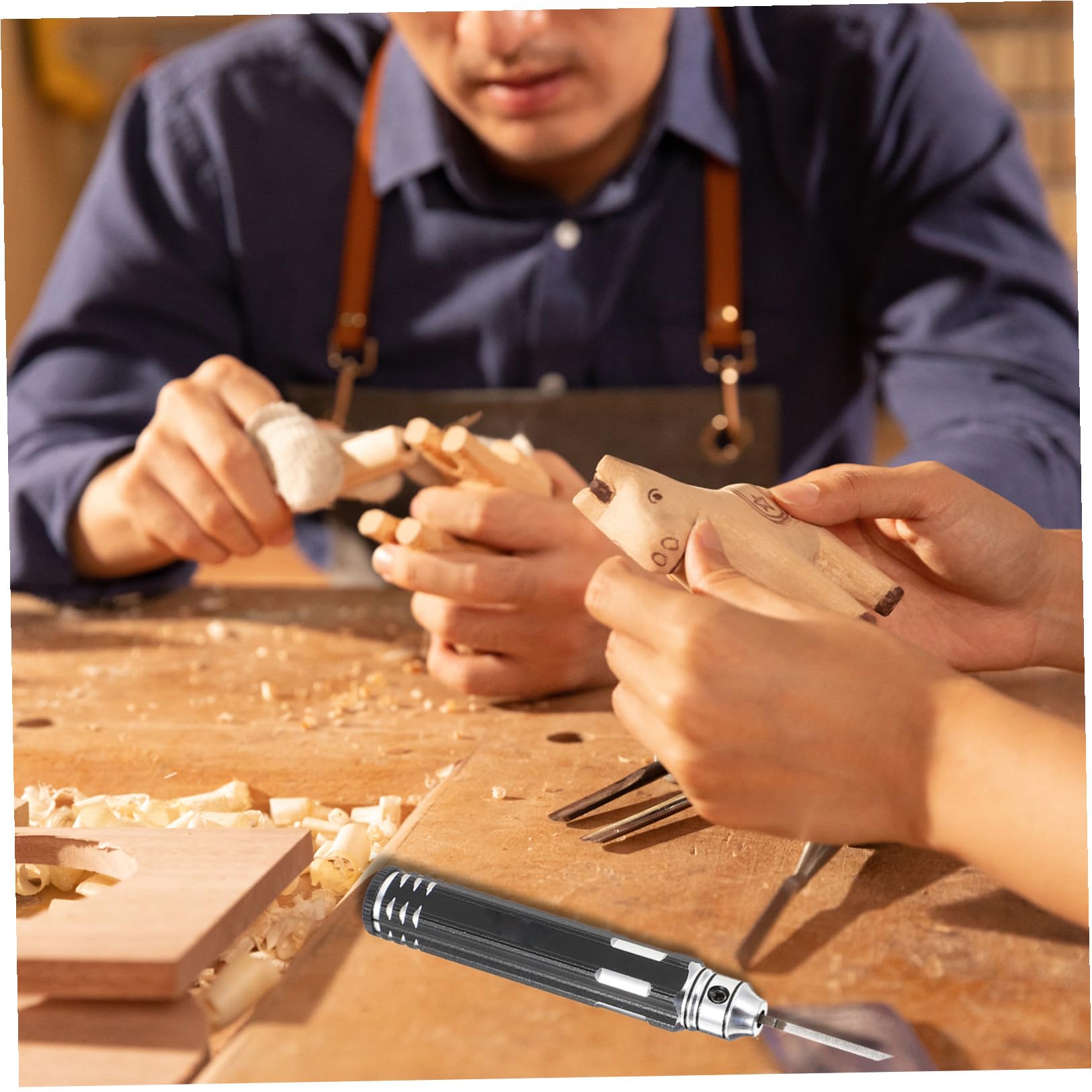 Operitacx Set di Utensili per Intaglio in Acciaio al Tungsteno, Nero, per Modellismo e Intaglio Fai da Te, Taglio Preciso e Dettagliato