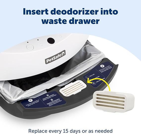 PetSafe ScoopFree SmartSpin Automatic Self Cleaning Cat Litter Box Deodorizers Enjoy Up to One Month of Better Odor Control with ScoopFree SmartSpin Self-Cleaning Litter Box (2-pack)