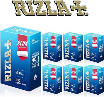 Rizla Slim 6mm Filter Tips, Full Box Of 1500 Tips