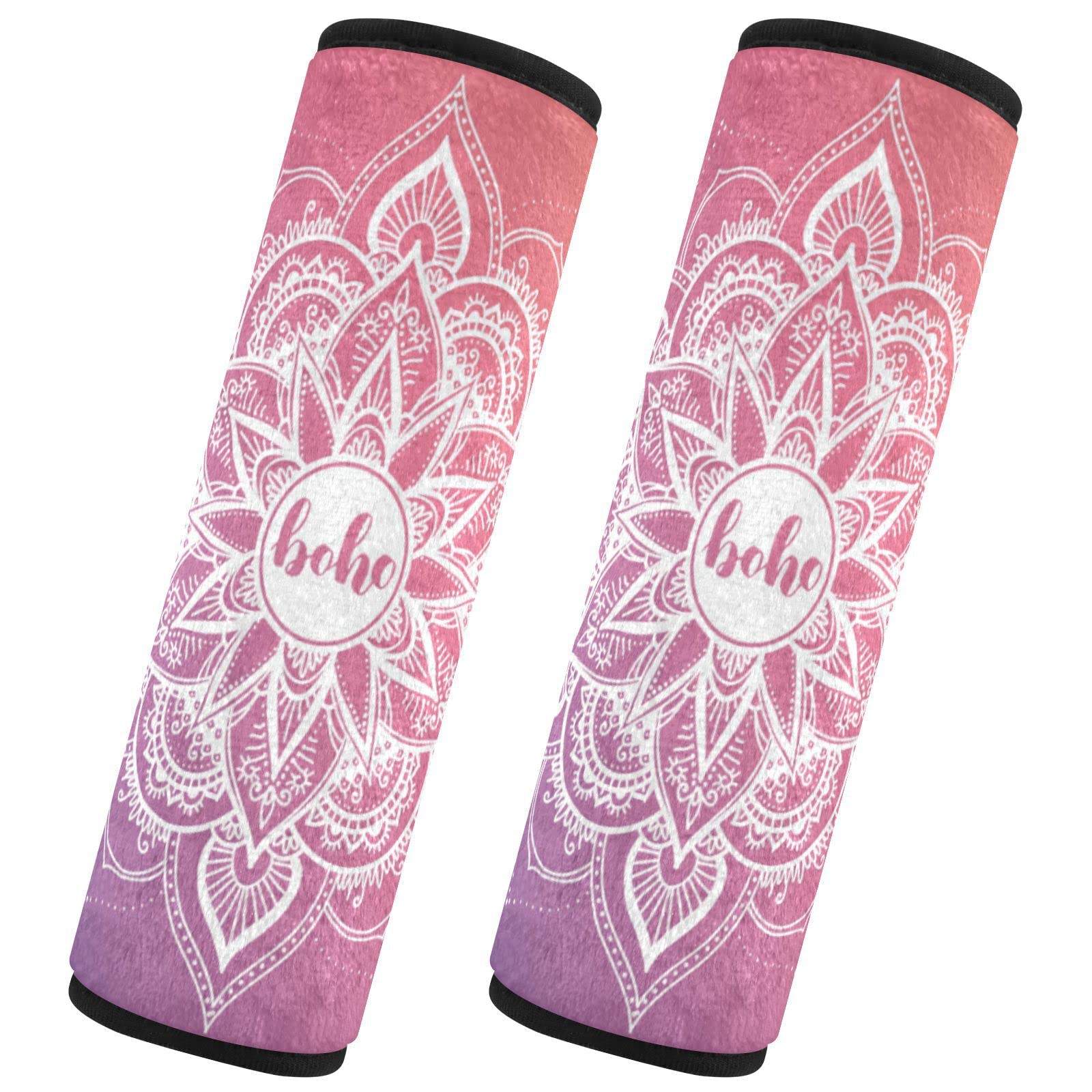 Housses Ceinture De Sécurité Voiture - Lot De 2 - Taille S Et M - Dessin Mandala - Protection Confort - 5