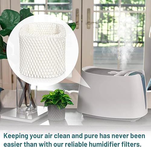 Miniatura 3 de Daplido Filtros humidificadores Paquete de 6 filtros de mecha HAC-504 de repuesto compatibles con humidificador Honeywell HCM350, HCM-350W,