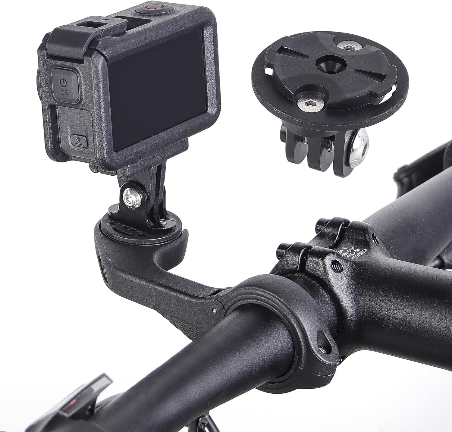Quick Release Bike Mount Interface Combo Adapter Compatible with Garmin/iGPSPORT/CooSpo/XOSS/COROS/GEOID Cycling Bike Computer GPS, for GoPro Hero/DJI Osmo Action Camera