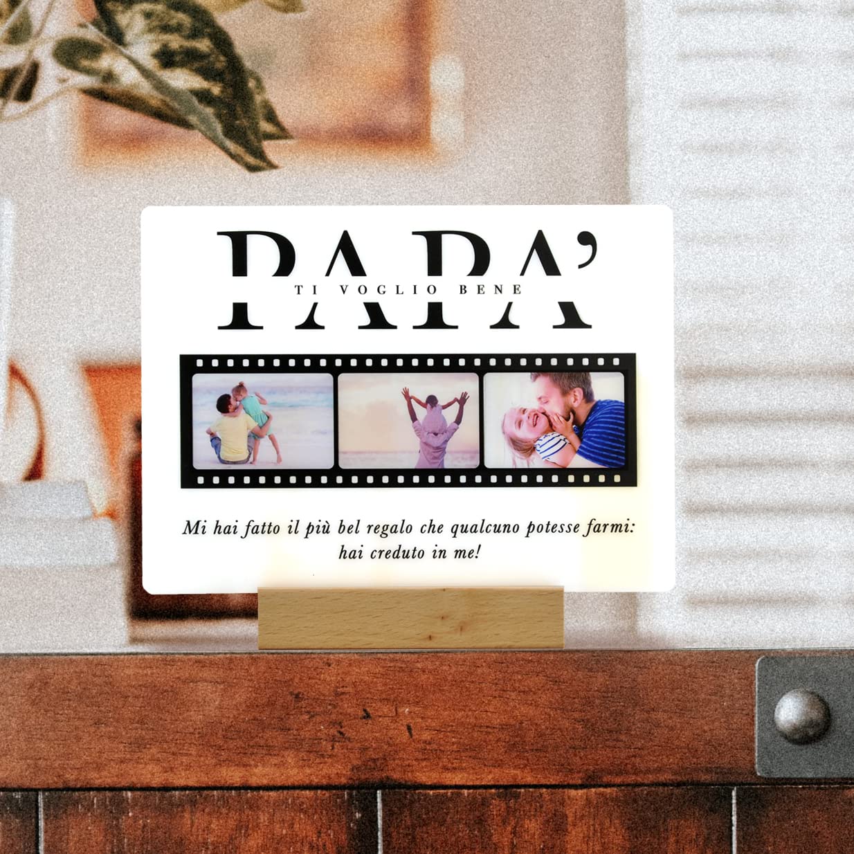Targa Personalizzata Stile Polaroid Con Foto E Dedica - Cornice In Plexiglass, Idea Regalo Per San Valentino, Compleanni - Foto 7