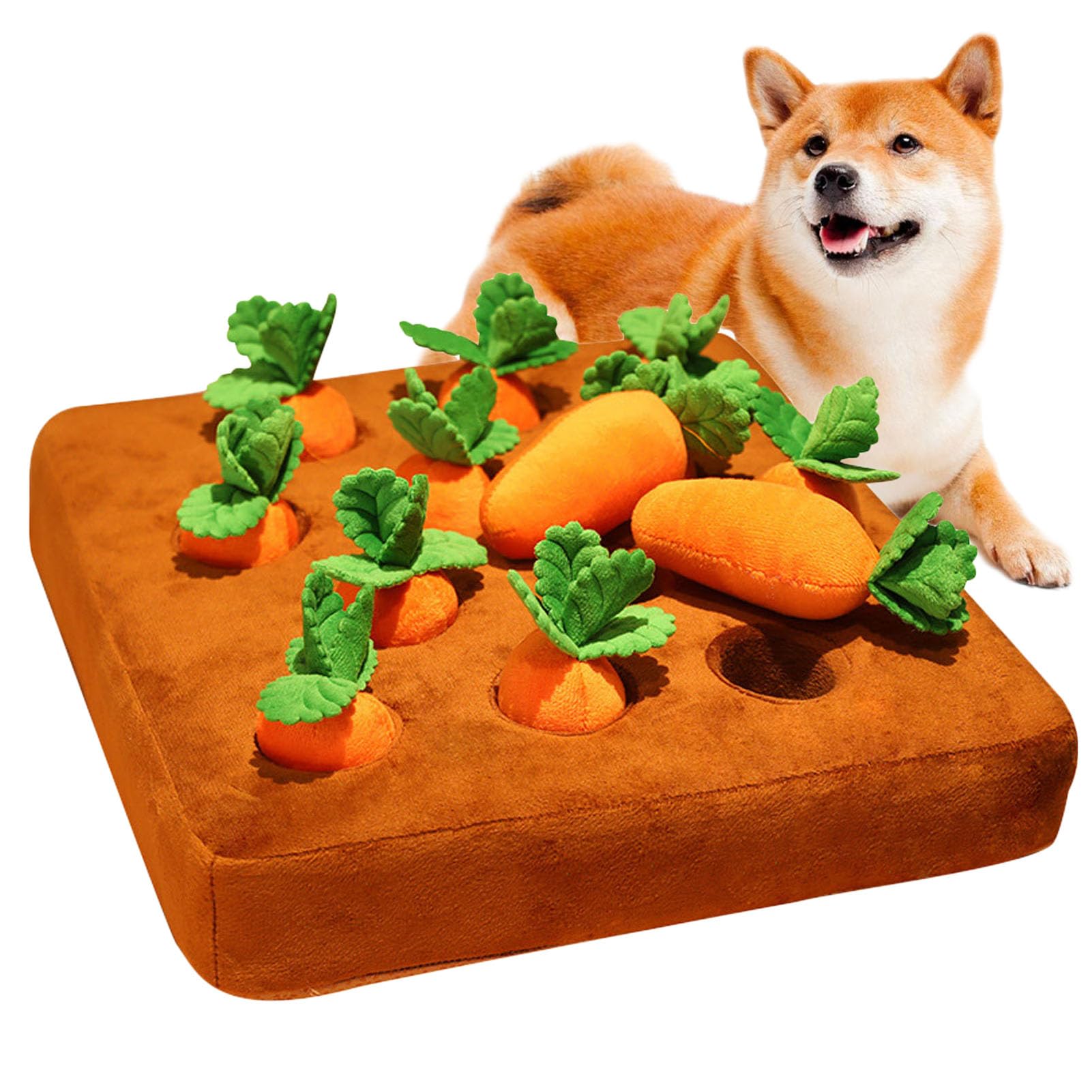 Amazon | Echana にんじん畑 ノーズワーク ペットおもちゃ クッション