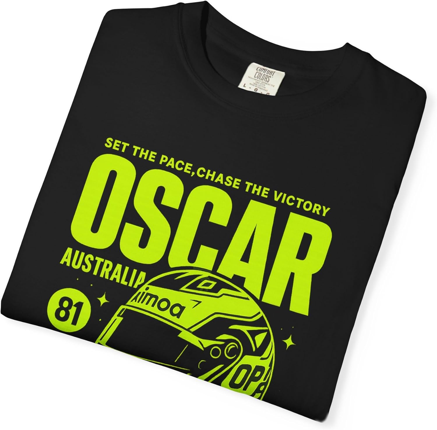 Oscar Inspired Design, for Piastri Fan Racing Garment-Dyed T-Shirt | Automotive Enthusiast Racing Gift, Vintage Style Shirt - Image 2